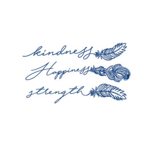 Kindness Strength Feather Set