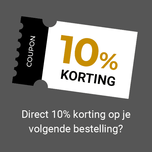 Coupon voor 10% korting op je volgende bestelling.