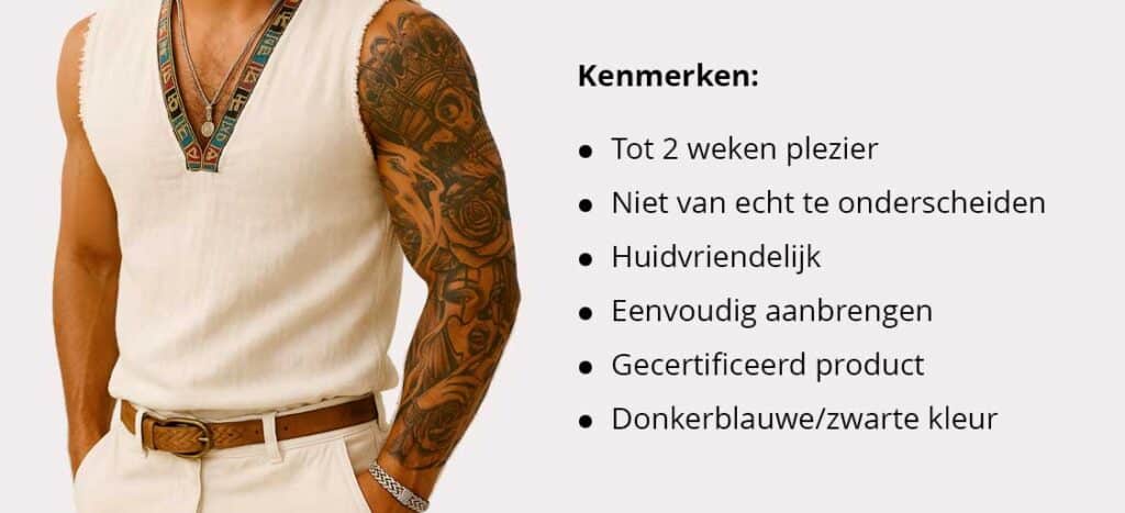 Kenmerken 2 weken tattoo